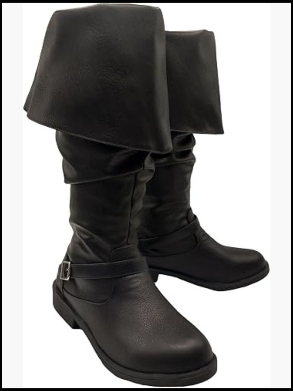 Medieval Pull On Mid Calf Gothic Boots Flat Jazz Renaissance Pirate Boots